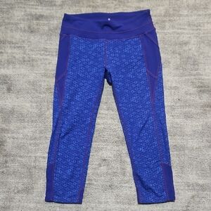 Athleta Blue Patterned Leggings